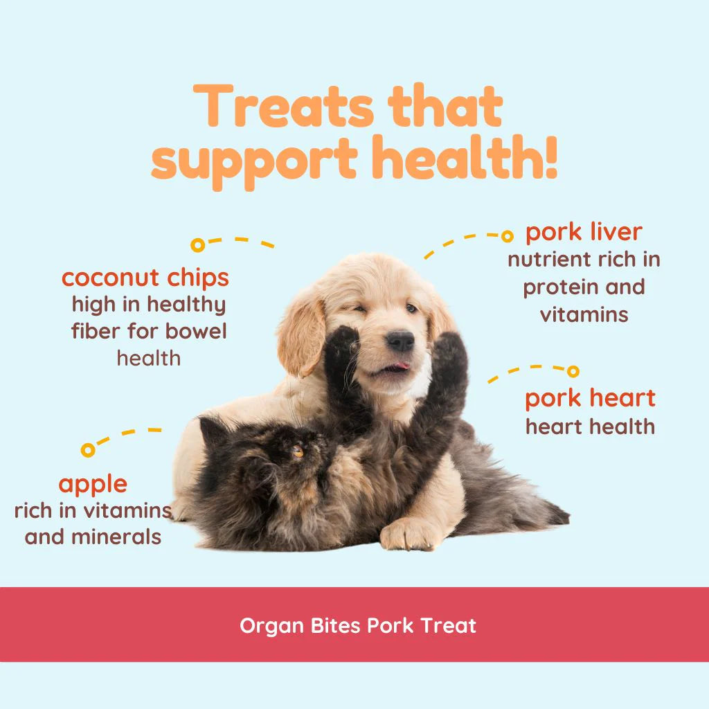 CocoTherapy Pork Organ Bites - Pork & Apples 3 oz