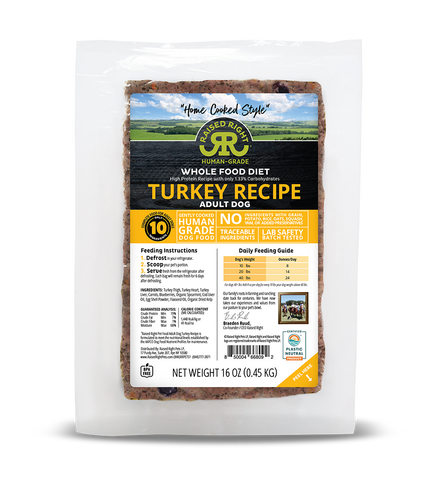 Raised Right Turkey Gently Cooked Dog Food