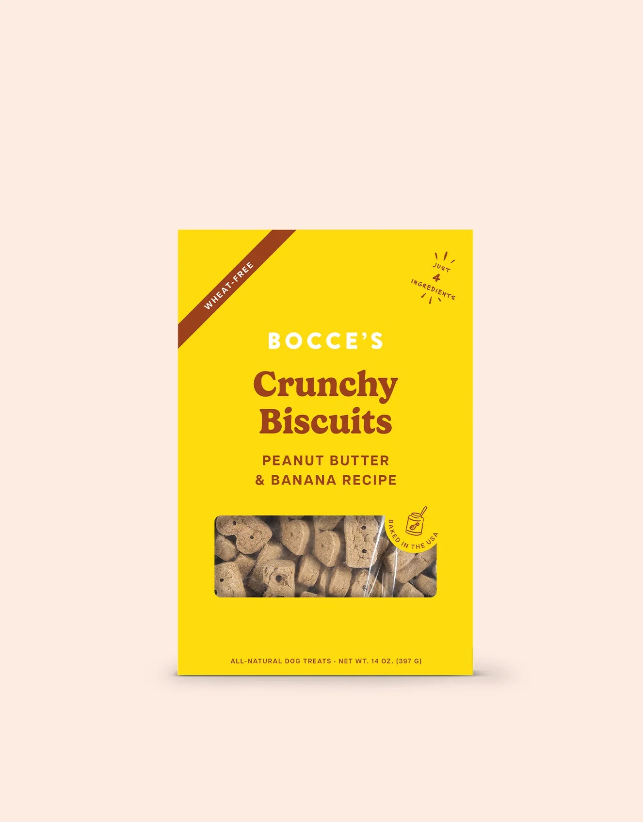 Bocce's Peanut Butter & Banana Biscuits 14 oz