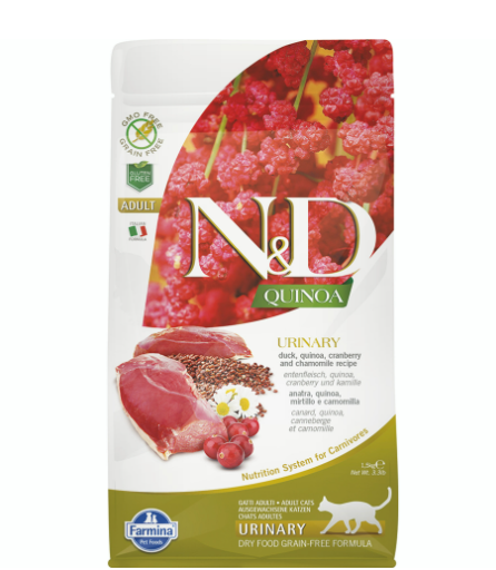 N&D Dry Food - Duck, Quinoa, Cranberry & Chamomile - for Cats - 3.3 lbs
