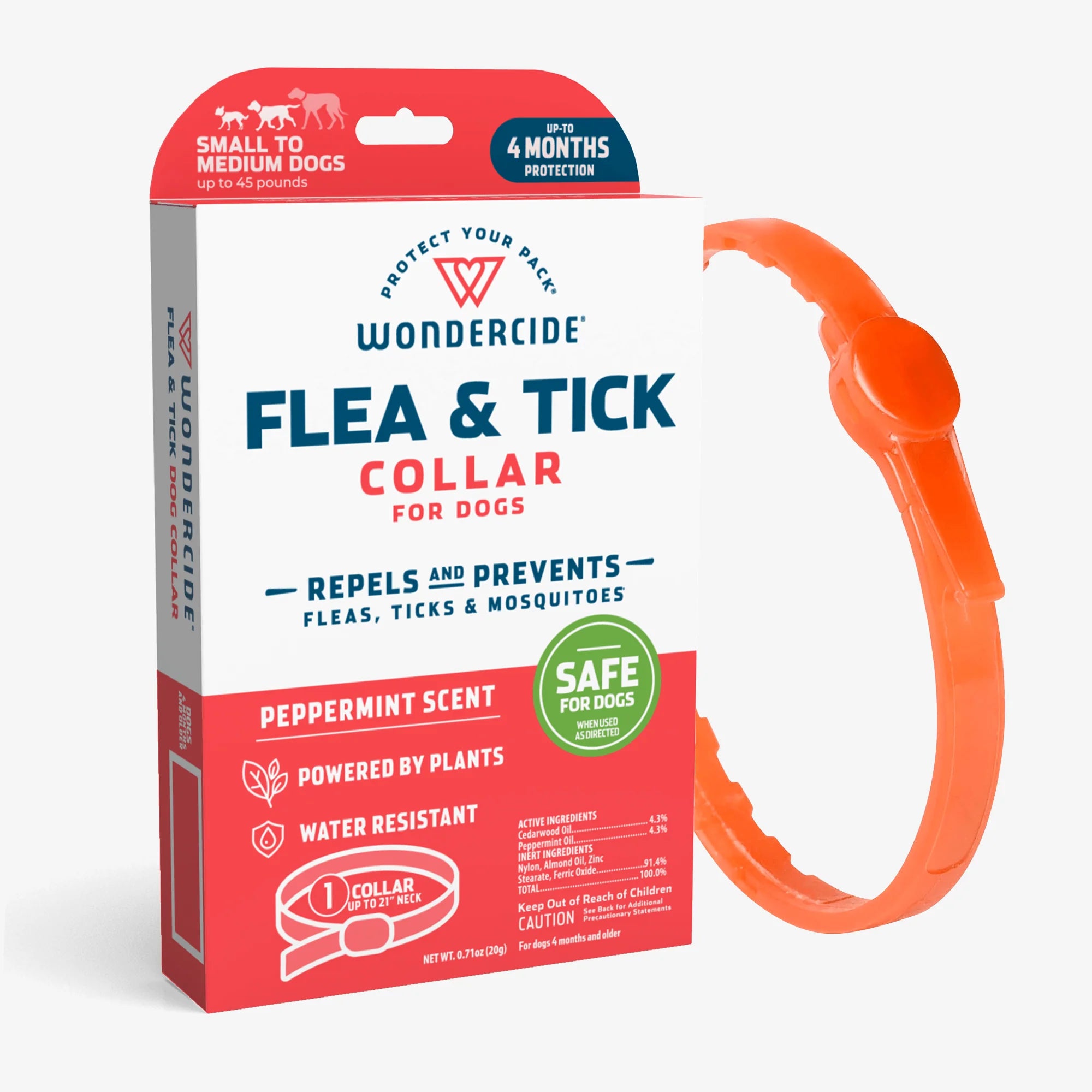 Wondercide Flea & Tick Collar for Dogs – Natural Essential Oils Protection for Small to Medium Dogs | Repels Fleas, Ticks & Mosquitoes