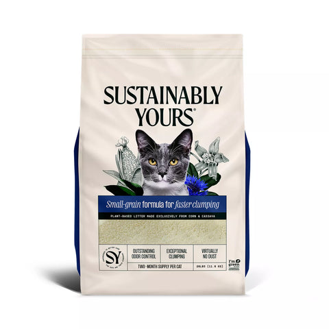 Sustainably Yours Small-Grain Cat Litter – 13 lb