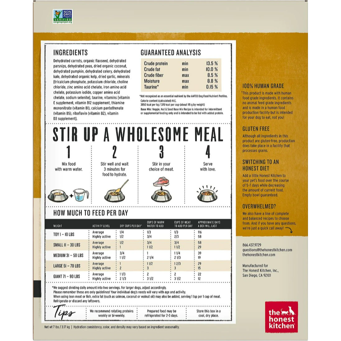 The Honest Kitchen Veggie Nut Seed Base Mixer Shinto s Pet