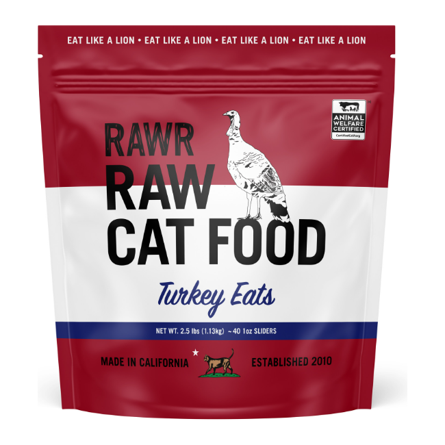 Raw Cat Food - Turkey - 2.5lb