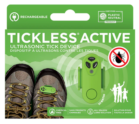Tickless Active Rechargeable Ultrasonic Tick Device