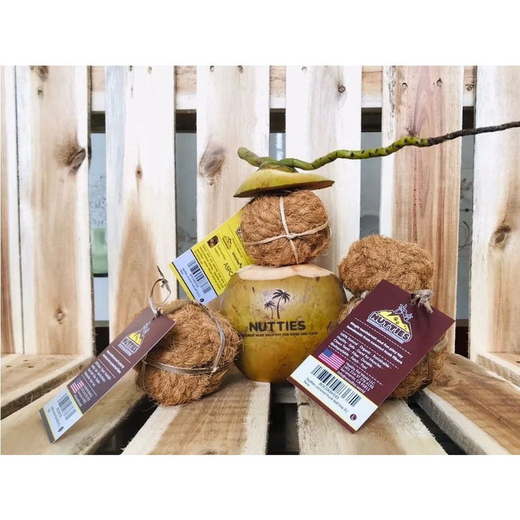 Nutties Coconut Husk Ball for Cats & Dogs