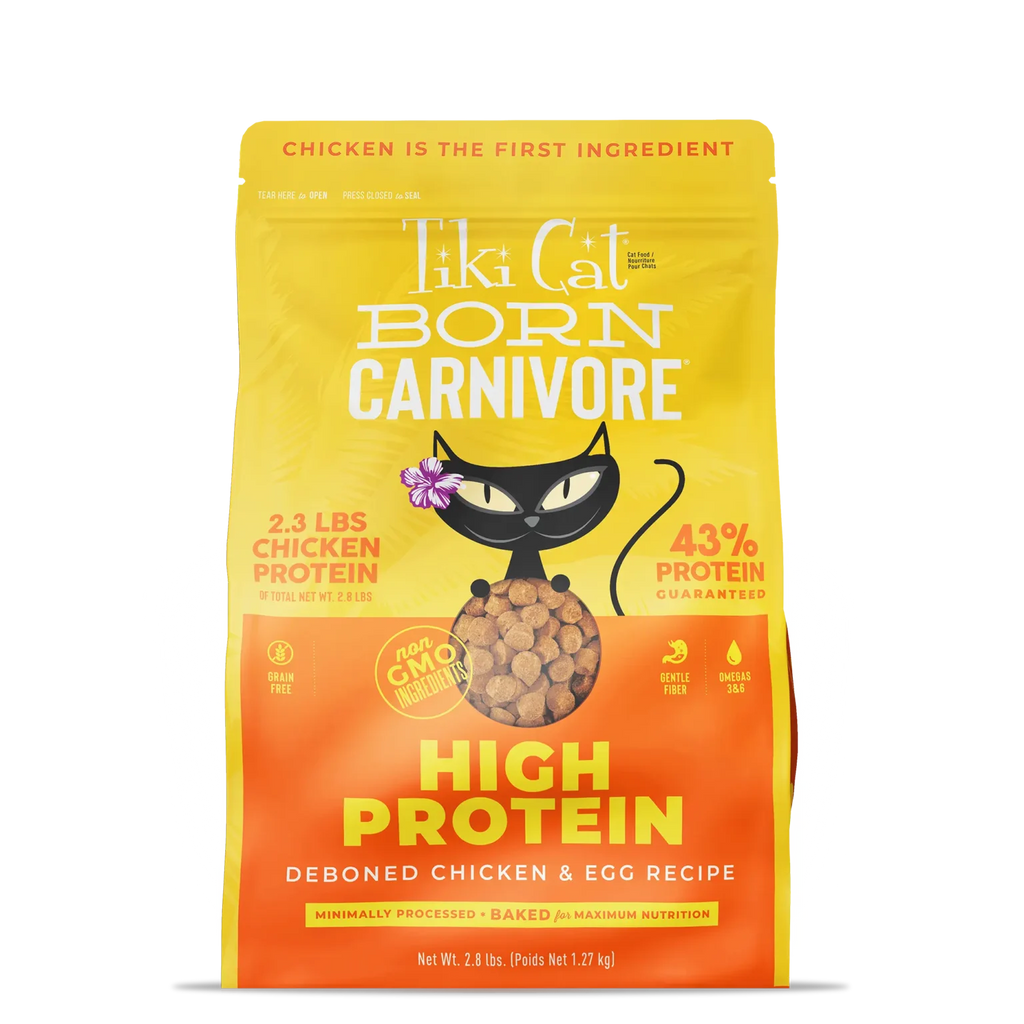 Tiki Cat Born Carnivore Chicken & Egg Dry Cat Food – 2.8 lb