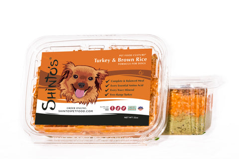 Shinto’s Turkey & Brown Rice Foundation Formula fresh dog food product photo