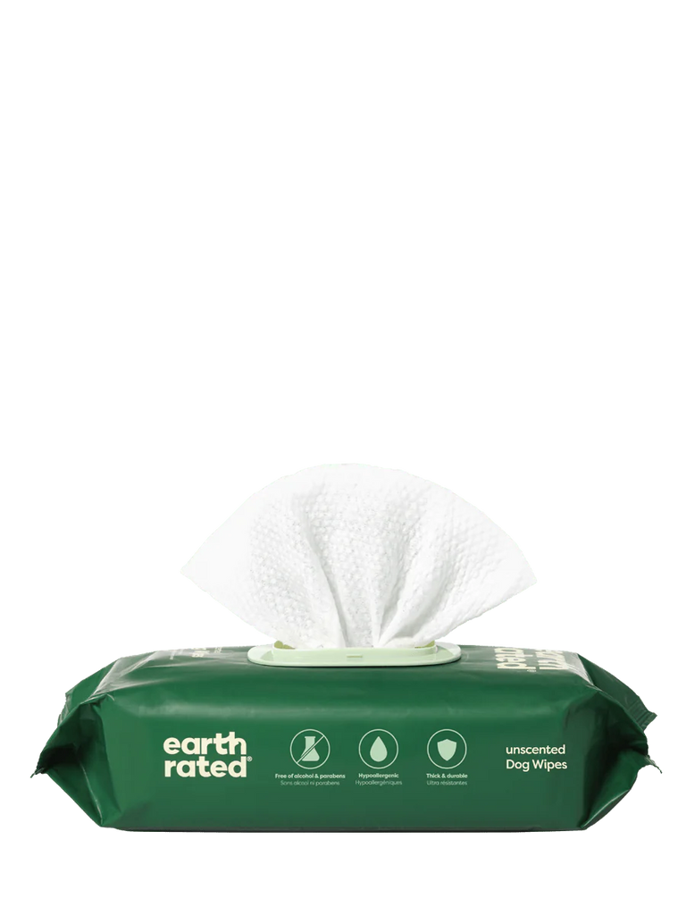 Earth Rated Unscented Dog Wipes – 60 Count