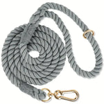 Braided Dog Leash – Grey