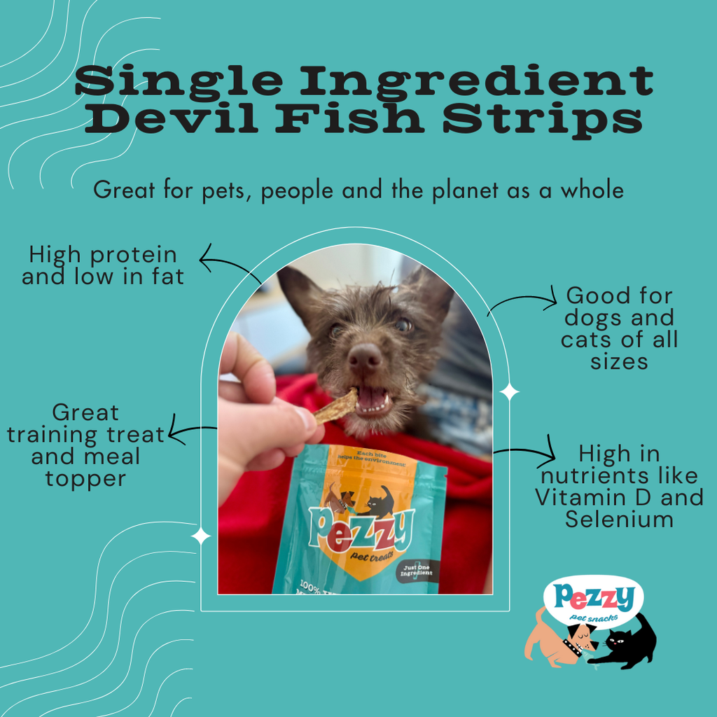 Devil Fish Strips (Single Ingredient Dog & Cat Treats)