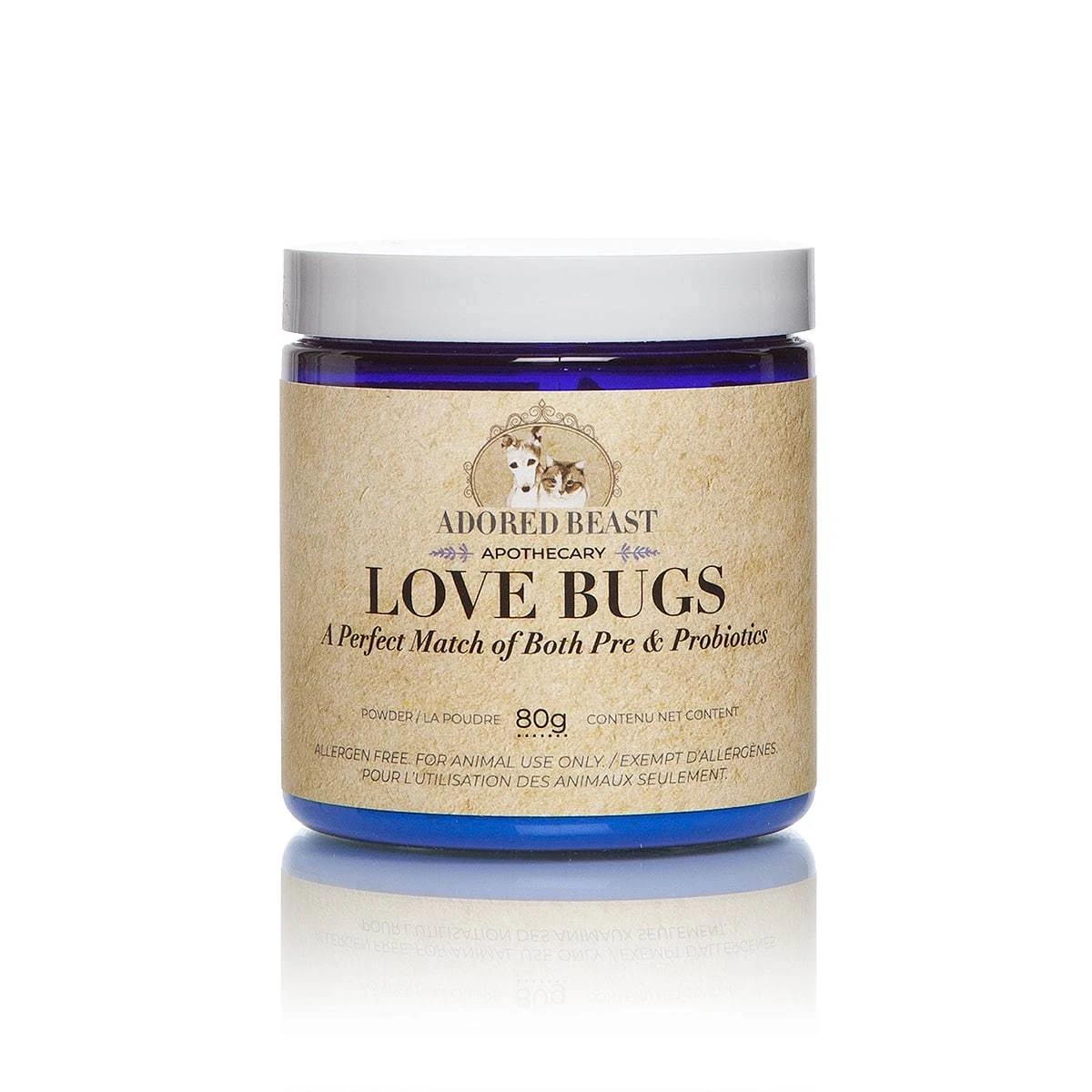 Adored Beast Love Bugs - Pre & Probiotics for Dogs & Cats - 80g