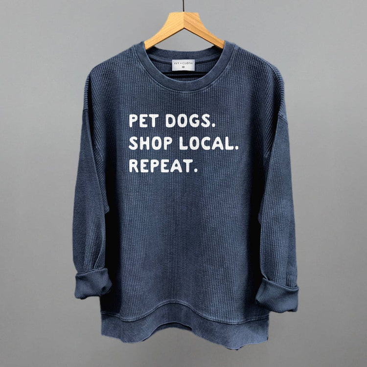 Ivy + Cloth Pet Dogs, Shop Local, Repeat T-Shirt