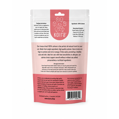 Koira Freeze-Dried Salmon Cat Treats – 2 oz
