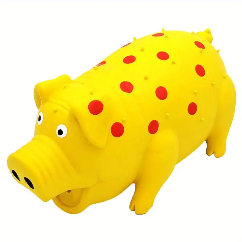 Rubber Pig Dog Toy