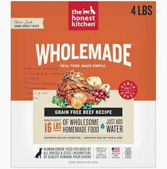 The Honest Kitchen Wholemade Grain-Free Beef Dehydrated Dog Food