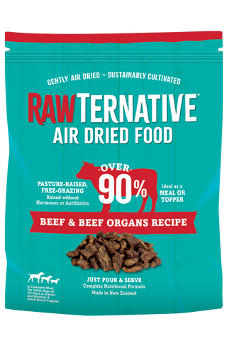 RawTernative Beef & Beef Organs Air-Dried Dog Food