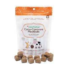 CocoTherapy Beef, Orange & Coconut Meatballs – Dog & Cat Treats, 2.5 oz