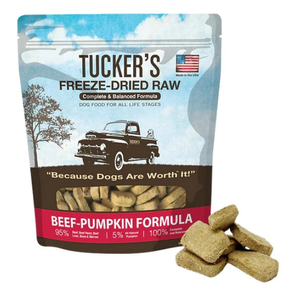 Tucker's Beef & Pumpkin Freeze Dried Raw Food for Dogs Shinto's Pet Food Kitchen & Store