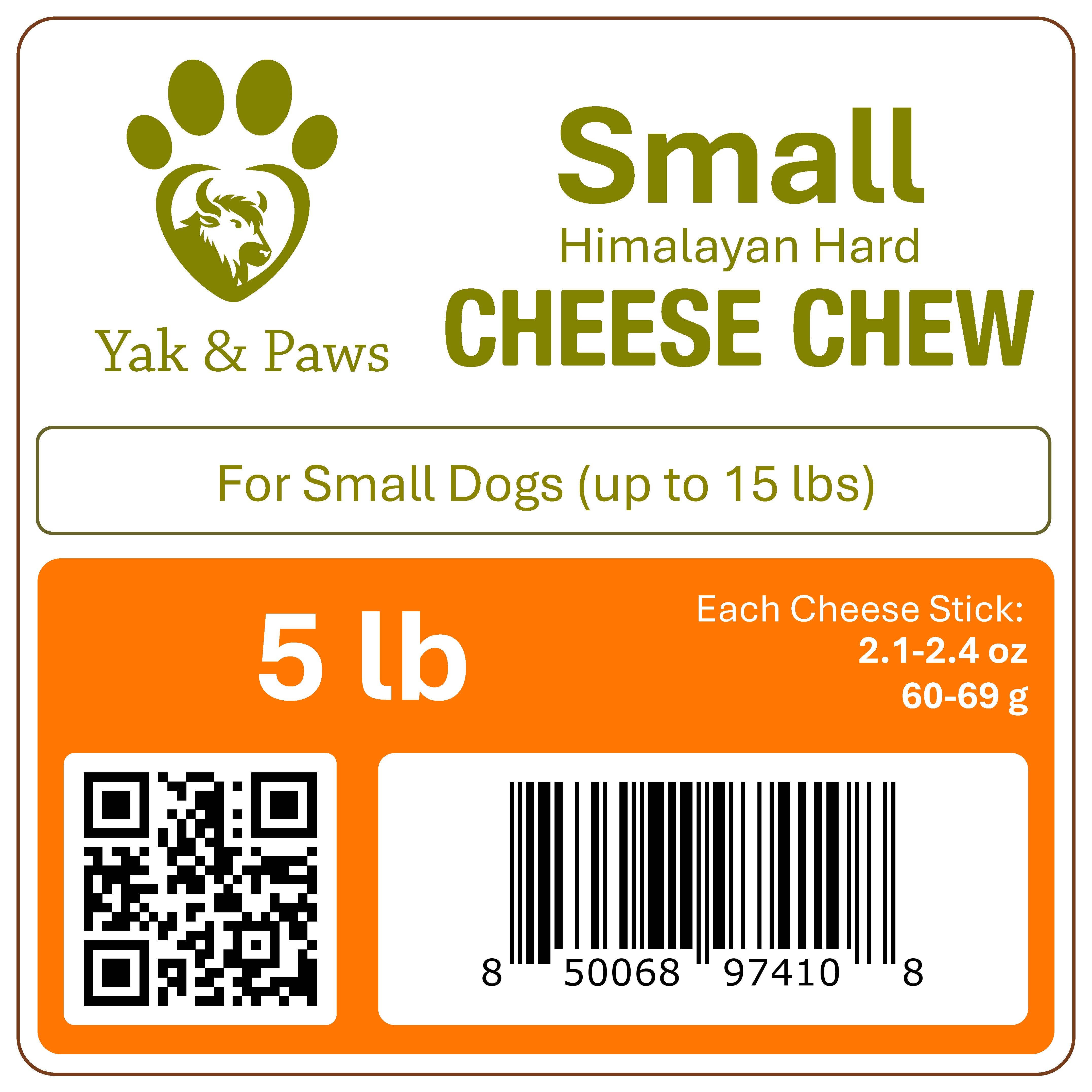 Himalayan Yak Cheese Dog Chews – 5 LB Bulk Sizes
