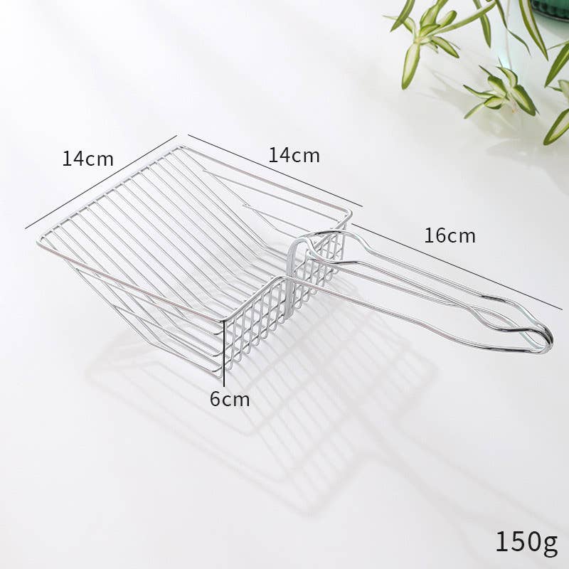 Heavy Duty Stainless Steel Cat Litter Shovel_CWMM11989