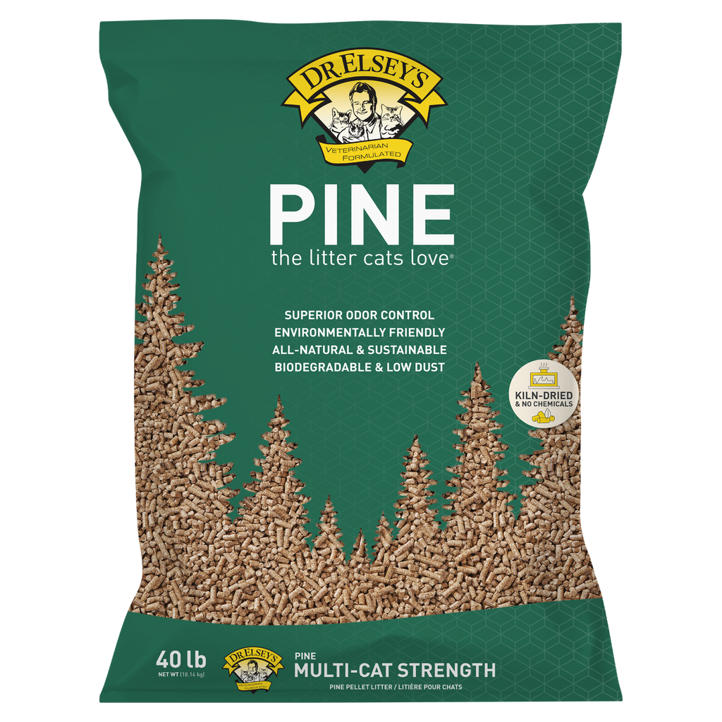 Dr. Elsey's Pine Cat Litter - Environmentally Friendly, Biodegradable & Sustainable 40 lbs
