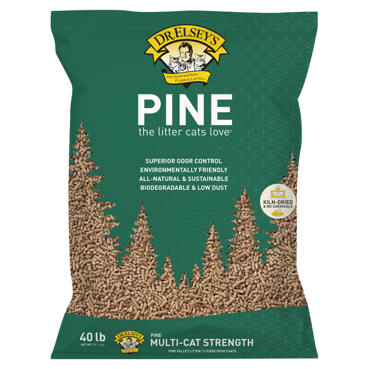 Dr. Elsey's Pine Cat Litter - Environmentally Friendly, Biodegradable & Sustainable 40 lbs