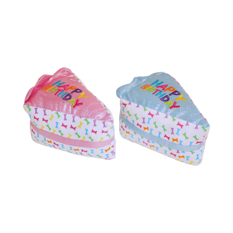 birthday slice dog toy