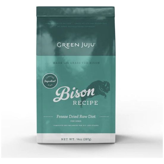 Green Juju Bison Freeze-Dried Dog Food – 14 oz
