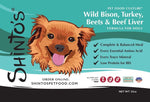 Shinto’s Wild Bison & Beets Balance Formula product label