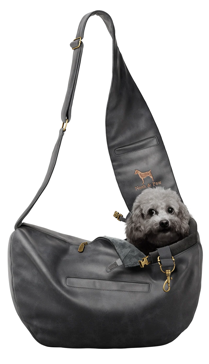 Noah & Paw Vegan Leather Pet Sling Carrier