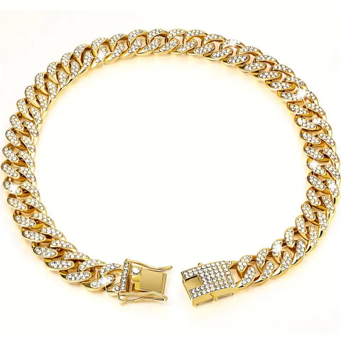 Bling Diamond Dog Collar – Sparkly & Adjustable Pet Collar