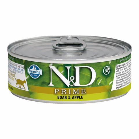 Farmina N&D Prime Boar & Apple Wet Cat Food – 2.5 oz