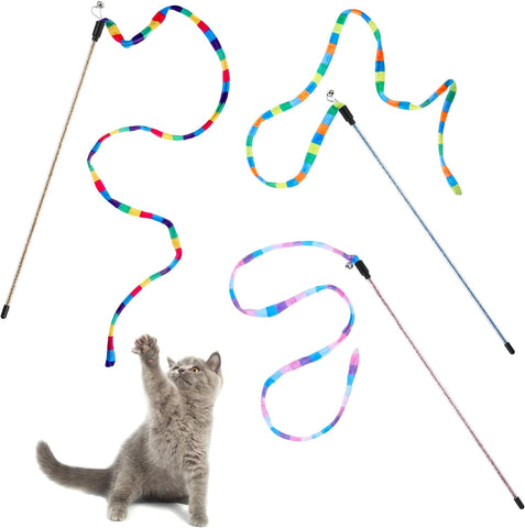 Rainbow Teaser Wand for Cats