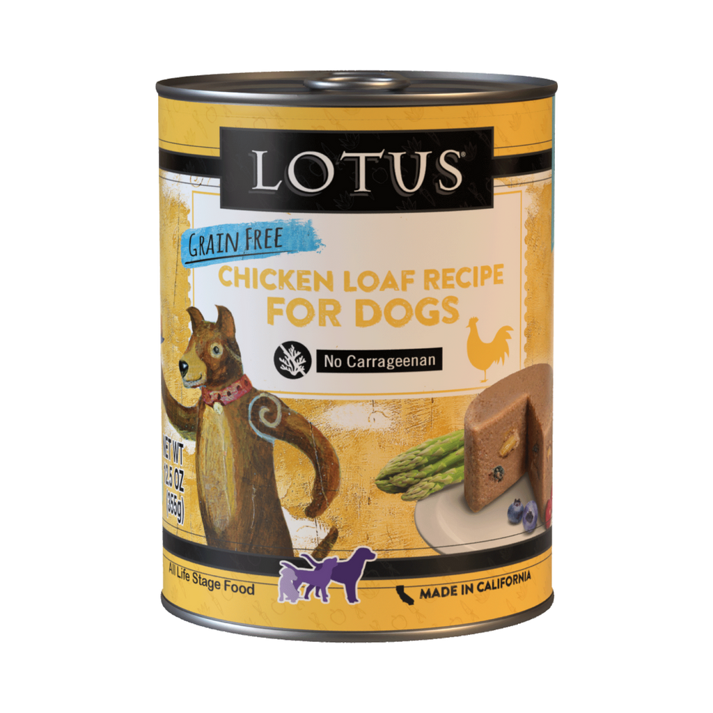 Lotus Grain‑Free Chicken Loaf Wet Dog Food – 12.5 oz Can