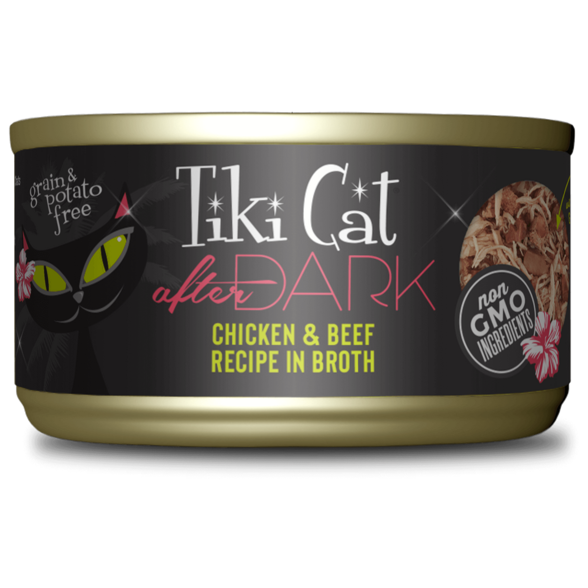 Tiki Cat After Dark Chicken & Beef Wet Cat Food – 2.8 oz