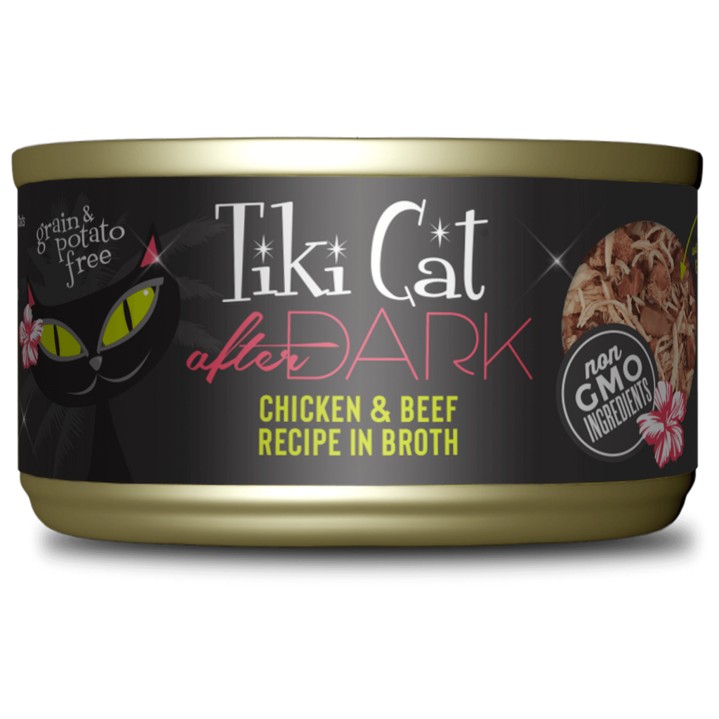 Tiki Cat After Dark Chicken & Beef Wet Cat Food – 2.8 oz