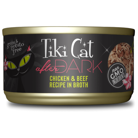 Tiki Cat After Dark Chicken & Beef Wet Cat Food – 2.8 oz