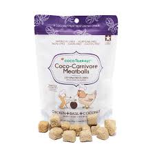 CocoTherapy CocoCarnivore Chicken, Basil & Coconut Meatballs – 2.5 oz