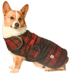 Red Plaid Dog Blanket Coat
