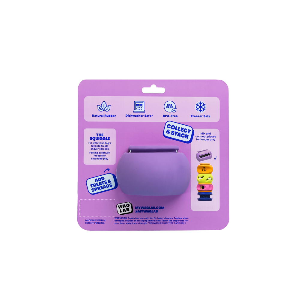 WAGLAB PlayStack The Squiggle Dog Toy