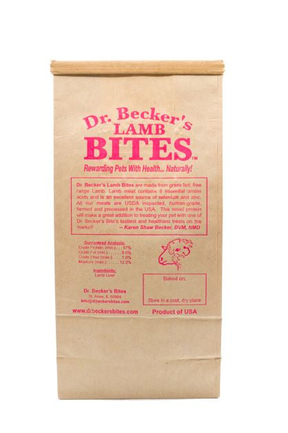 Dr. Becker’s Lamb Bites, 5 oz — back label