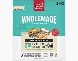 The Honest Kitchen Wholemade Grain-Free Fish Dehydrated Dog Food – 4 lb