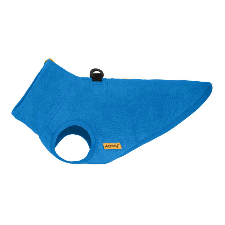 Gooby Half Zip Dog Fleece Vest – Blue
