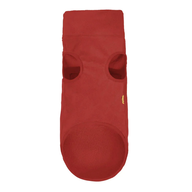 Gooby Half Zip Dog Fleece Vest – Burgundy