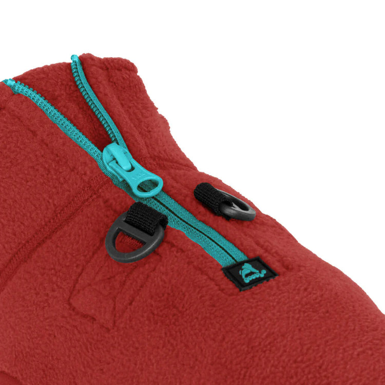Gooby Half Zip Dog Fleece Vest – Burgundy