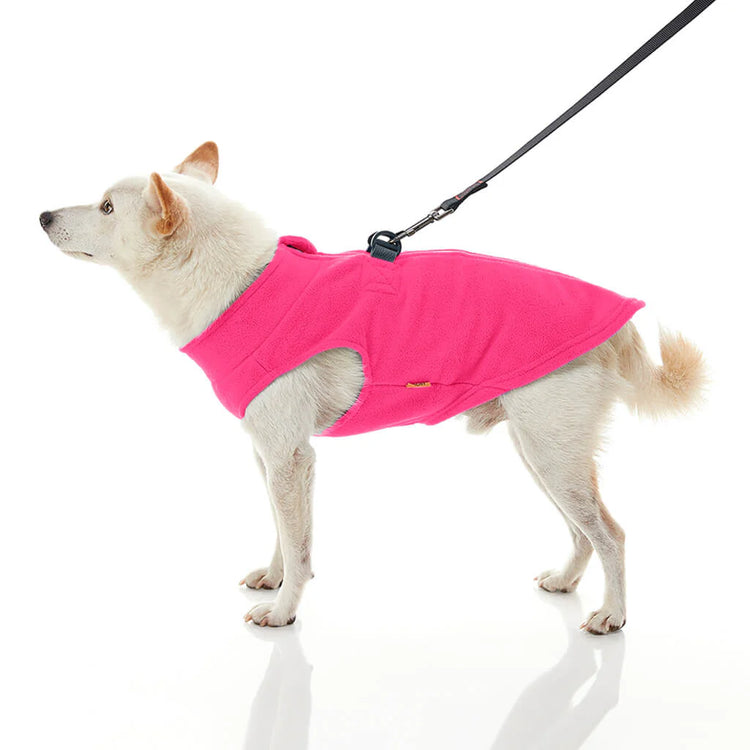 Gooby Zip Up Dog Fleece Vest – Pink