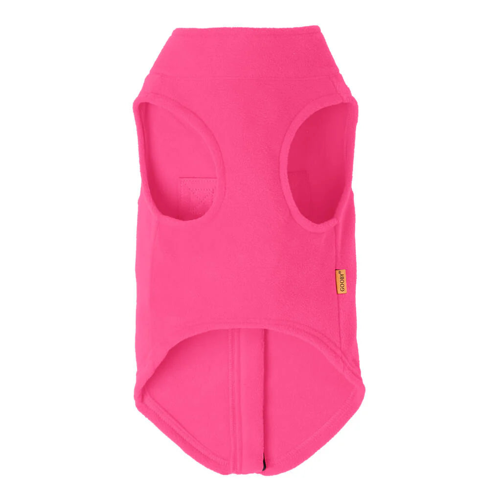 Gooby Zip Up Dog Fleece Vest – Pink