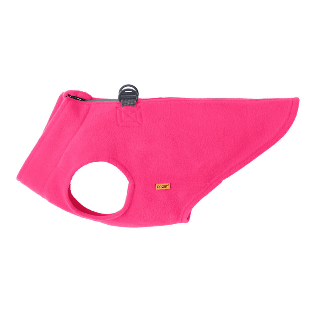 Gooby Zip Up Dog Fleece Vest – Pink