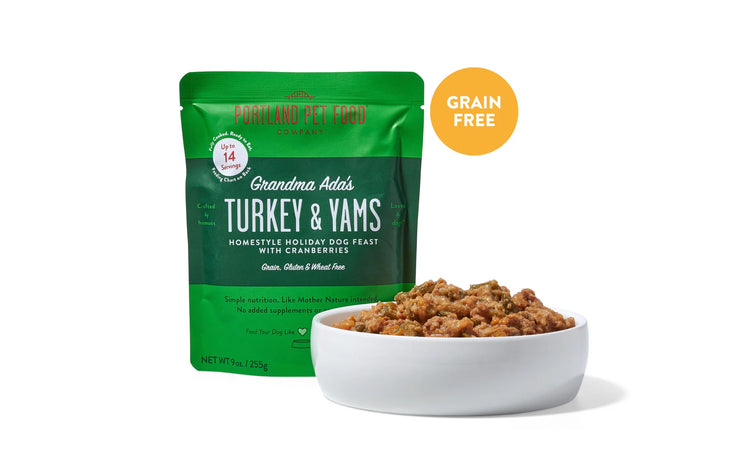 Portland Pet food Co. Turkey & Yams - Grandma Ada's Dog Feast 9 oz